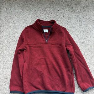 Class Club Kids Red Half-Zip Sweater